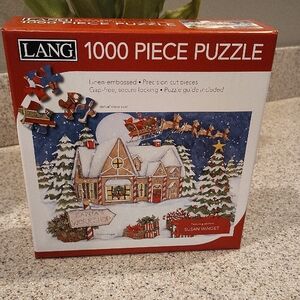 LANG Santa's Workshop 1000-Piece Puzzle - Red, White, Green